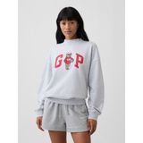 Gap Kadın Açık Gri Fransız Havlu Kumaş Brannan Bear Logo Sweatshirt - L - XL