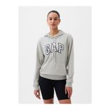 GAP Kadın Açık Gri Logo Havlu Kumaş Sweatshirt