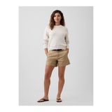 GAP Kadın Açık Kahverengi 5" Mid Rise Downtown Khaki Şort