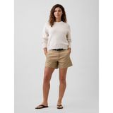 Gap Kadın Açık Kahverengi 5" Mid Rise Downtown Khaki Şortlar - 28
