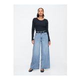GAP Kadın Açık Mavi Baggy Jean Pantolon