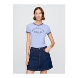 GAP Kadın Açık Mavi Logo Crop T-Shirt