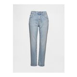 GAP Kadın Açık Mavi Mid Rise Girlfriend Jean Pantolon