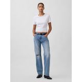 Gap Kadın Açık Mavi Mid Rise Rigid Relaxed Straight Jean Pantolon - 29/REG