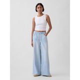 GAP Kadın Açık Mavi Mid Rise UltraSoft Easy Baggy Jean Pantolon