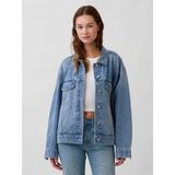 Gap Kadın Açık Mavi Oversized Icon Denim Ceket - M - L