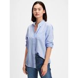 Gap Kadın Açık Mavi Oxford Boyfriend Gömlek - S
