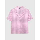 Gap Kadın Açık Pembe Gapbody Poplin Kısa Kollu Pijama Üstü - XS