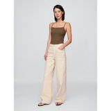 Gap Kadın Açık Pembe High Rise Stride Wide-Leg Jean Pantolon - 29/REG