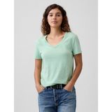 Gap Kadın Açık Yeşil V Yaka T-Shirt - XS
