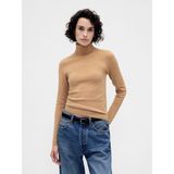 Gap Kadın Bej Cashsoft Stretch Turtleneck Kazak - XS