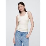 Gap Kadın Beyaz Gap Logo Fitilli Atlet - XL