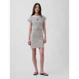 Gap Kadın Beyaz Gap Mini Logo Ruched T-Shirt Elbise - XS