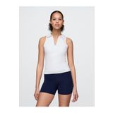 GAP Kadın Beyaz GapFit Power Polo Yaka T-Shirt