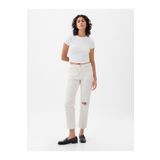 GAP Kadın Beyaz High Rise Cheeky Straight Jean Pantolon