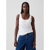 Gap Kadın Beyaz Keten Karışımlı Atlet - 2XL