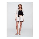 GAP Kadın Beyaz Kroşe Şort