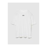 GAP Kadın Beyaz Organik Pamuk VintageSoft Athletic Logo Tunik T-Shirt