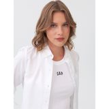 Gap Kadın Beyaz Oxford Boyfriend Gömlek - S