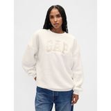 Gap Kadın Beyaz Sherpa Gap Logo Tunik Sweatshirt