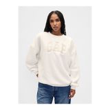 GAP Kadın Beyaz Sherpa Logo Tunik Sweatshirt