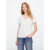 Gap Kadın Beyaz V Yaka T-Shirt - 2XL