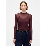 Gap Kadın Bordo High-Neck Sheer Kazak - L