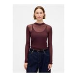 GAP Kadın Bordo High-Neck Sheer Kazak