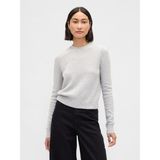 Gap Kadın Gri Cashsoft Bisiklet Yaka Kazak - XS