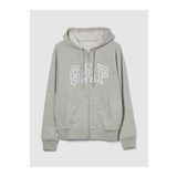 GAP Kadın Gri Gap Logo Relaxed Fermuarlı Sweatshirt