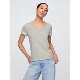 Gap Kadın Gri V Yaka T-Shirt - 2XL