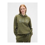 GAP Kadın Haki Logo Fleece Sweatshirt