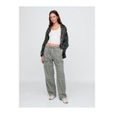 GAP Kadın Haki Mid Rise Easy Utility Barrel Pantolon