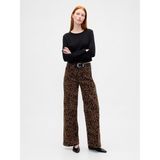 Gap Kadın Kahverengi High Rise Kadife Stride Wide-Leg Jean Pantolon - 28/REG
