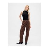 GAP Kadın Kahverengi High Rise UltraSoft Crossover Barrel Jean Pantolon