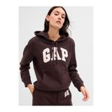 GAP Kadın Kahverengi Logo Fleece Sweatshirt