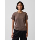 GAP Kadın Kahverengi Organik Pamuk VintageSoft T-Shirt