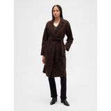 Gap Kadın Kahverengi Relaxed Wool Wrap Kaban - XS