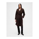 GAP Kadın Kahverengi Relaxed Wool Wrap Kaban
