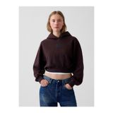 GAP Kadın Kahverengi VintageSoft Crop Logo Sweatshirt