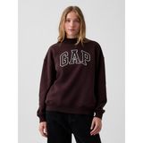 Gap Kadın Kahverengi Vintagesoft Oversized Mockneck Logo Sweatshirt - S - M