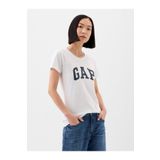 GAP Kadın Kırık Beyaz Gap Logo T-Shirt