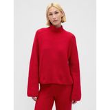 Gap Kadın Kırmızı Cashsoft Shaker Örgü Turtleneck Kazak - XS