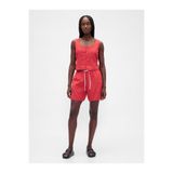 GAP Kadın Kırmızı Keten Karışımlı Easy Şort