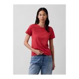 GAP Kadın Kırmızı Organik Pamuk VintageSoft T-Shirt