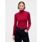 Gap Kadın Kırmızı Pointelle Turtleneck Kazak - XS