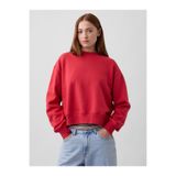 GAP Kadın Kırmızı VintageSoft Oversized Split-Hem Sweatshirt