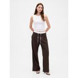 Gap Kadın Koyu Kahverengi Mid Rise Double-Waist Pantolon - XL