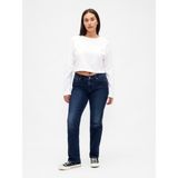 Gap Kadın Koyu Mavi Curvy Low Rise '90S Slim Straight Jean Pantolon - 30/REG