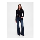 GAP Kadın Koyu Mavi High Rise '70s Flare Jean Pantolon